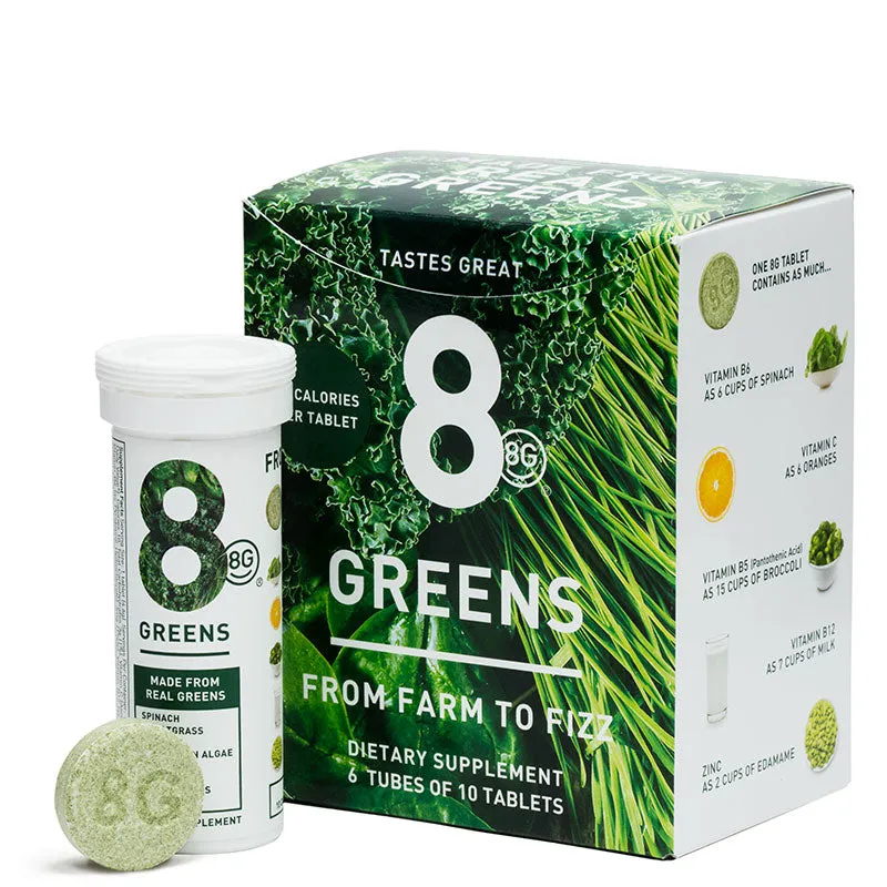 8greens Lemon Lime Dietary Supplement Tablets