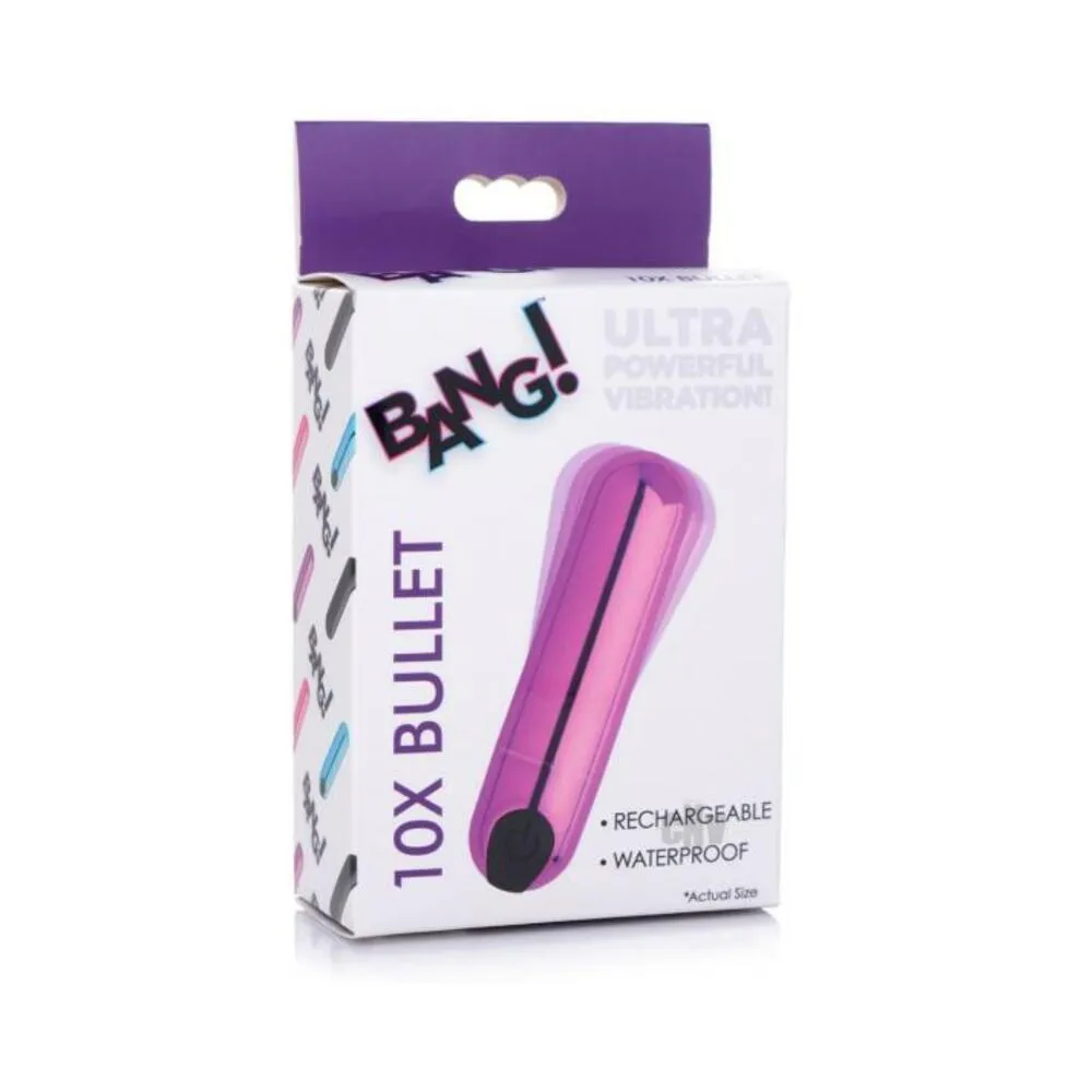 BANG! 10X VIBRATING METALLIC BULLET PURPLE