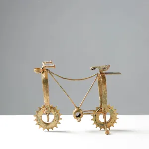 Bicycle - Handmade Recycled Metal Sculpture by Debabrata Ruidas