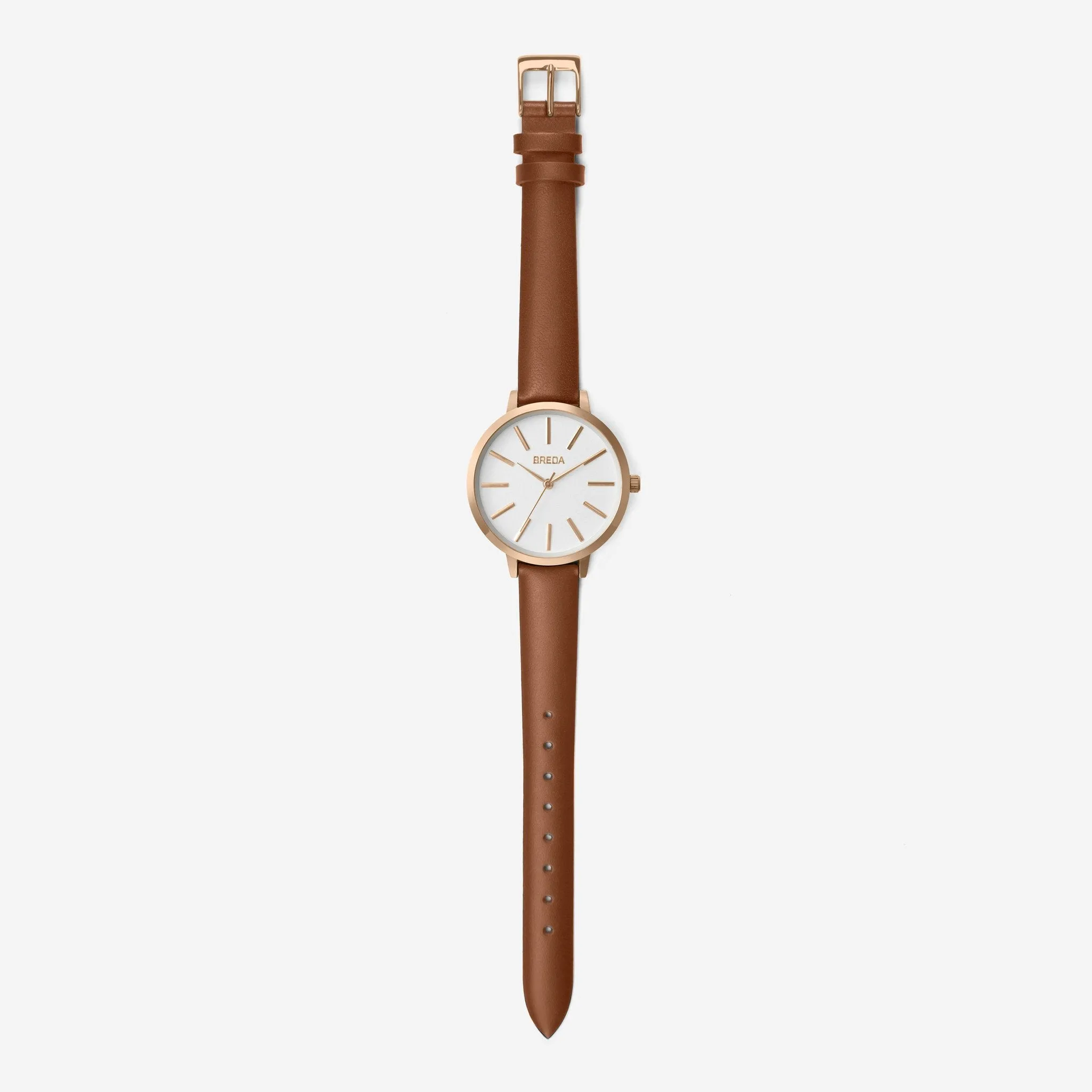 BREDA Women's Joule Leather Strap Watch, 37mm