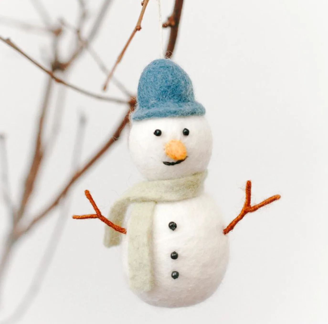 Felt Snowman Ornament