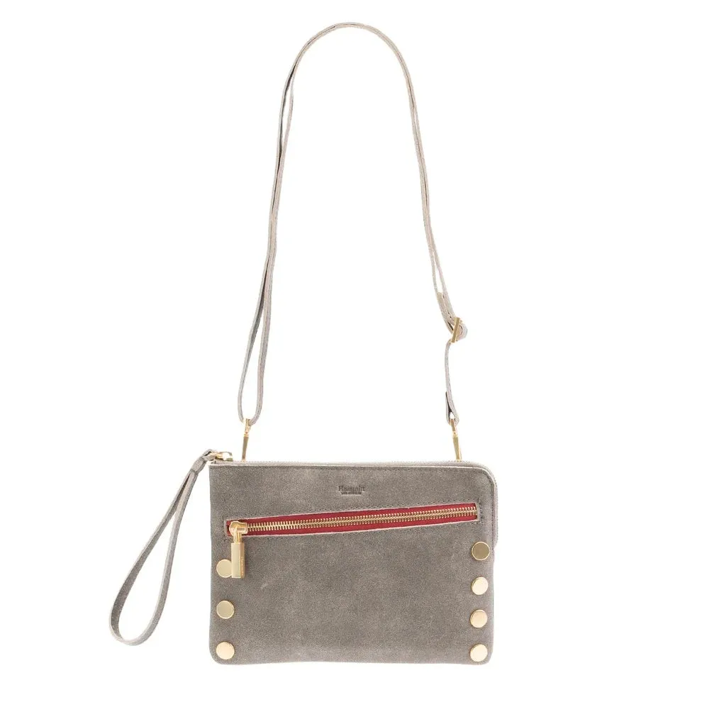 Hammitt Nash Sml - Pewter / Brushed Gold Red Zip