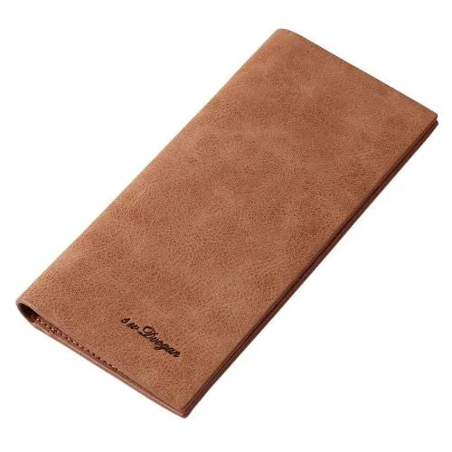 Mens Wallet Fashion Retro Luxury Brand Leather Purse Men Wallets 2016 New Famous Brand Designer High Capacity Long Wallets Slim