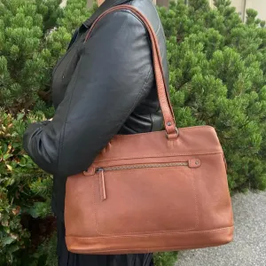 MET Classic Leather Bag with Dual Handles