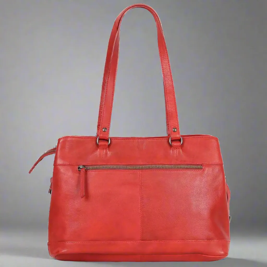 MET Classic Leather Bag with Dual Handles