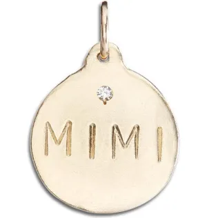 Mimi Disk Charm With Diamond