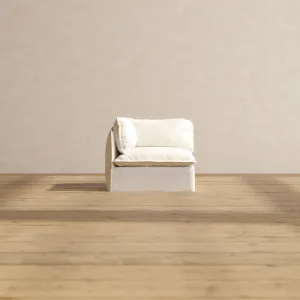 Modular Performance End Chair in Mousse | Deluxe Blend