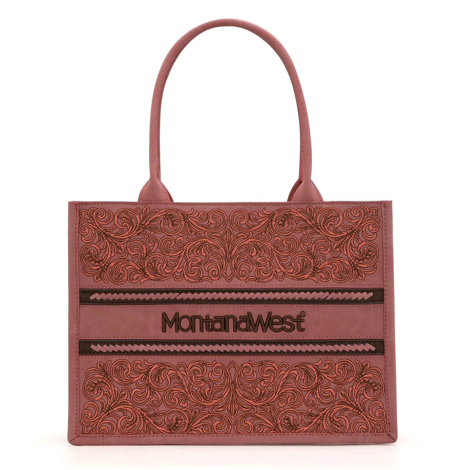 MW1279G-8119  Montana West Embroidered Collection Concealed Carry Tote