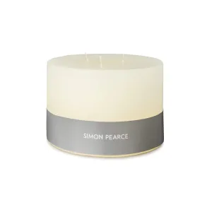 Simon Pearce Ivory 3 Wick Pillar Candle